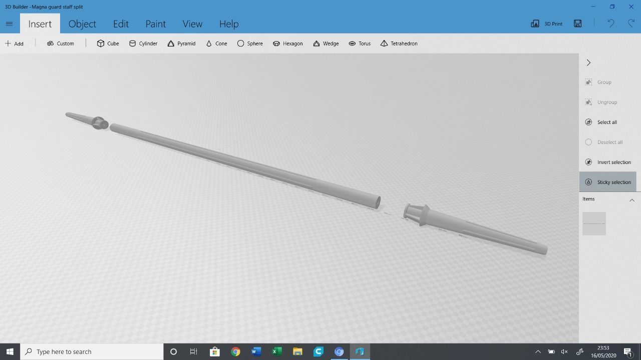 Magna Guard Staff 3D print model_2