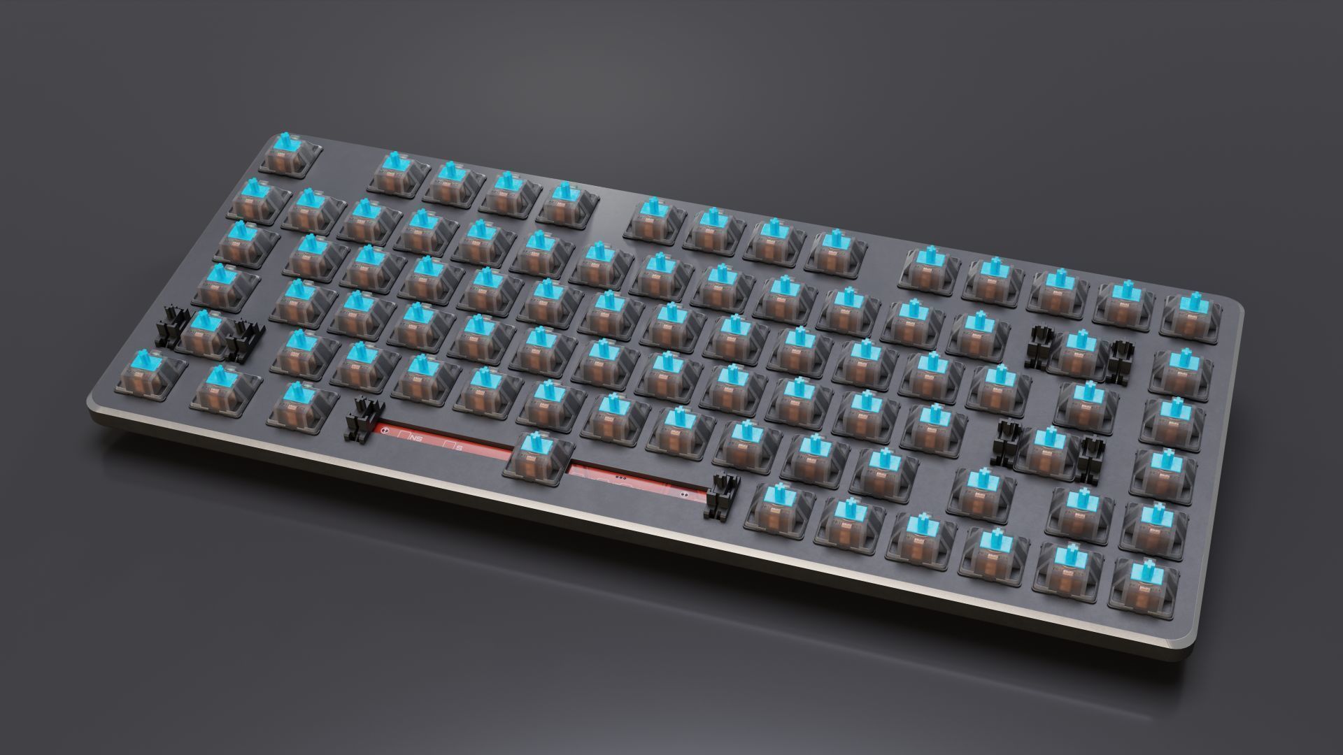 Mechanical Keyboard 82-Key LED 3D model_3