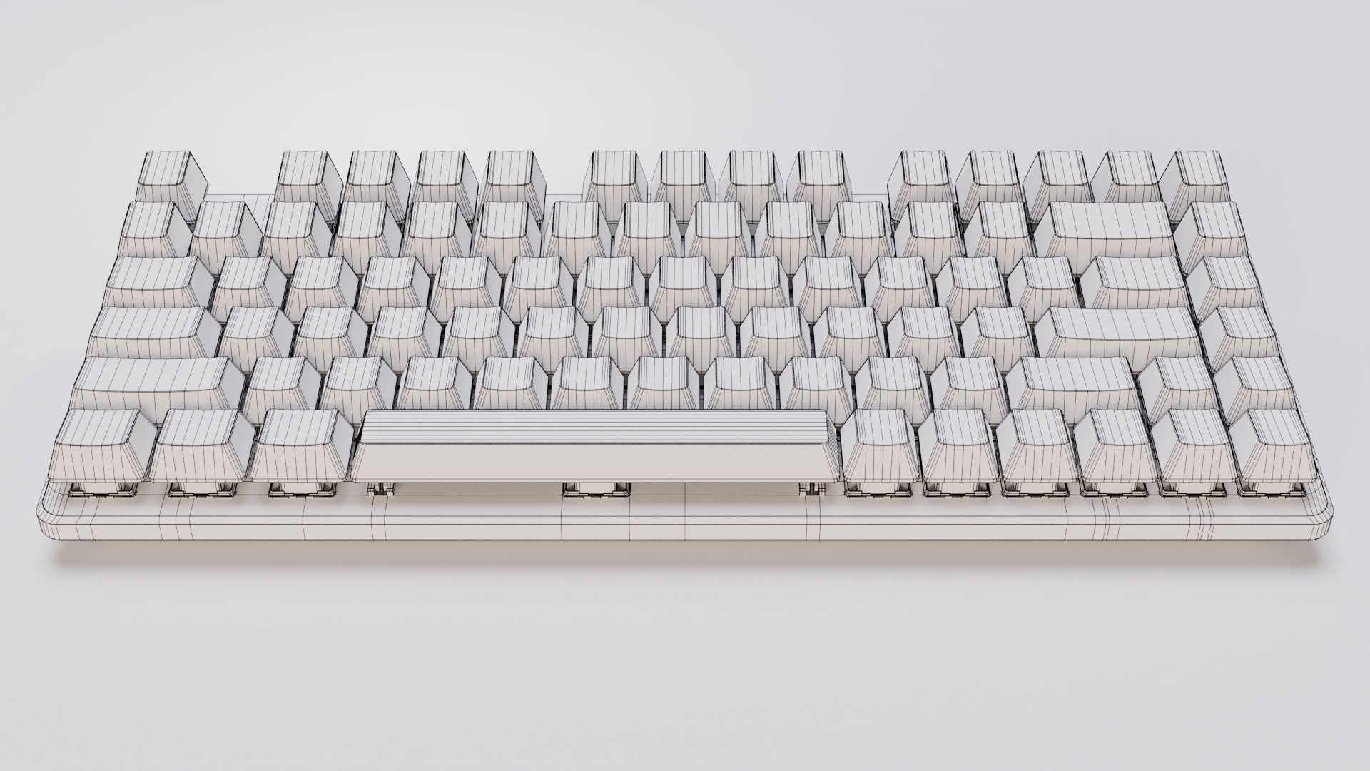 Mechanical Keyboard 82-Key LED 3D model_16