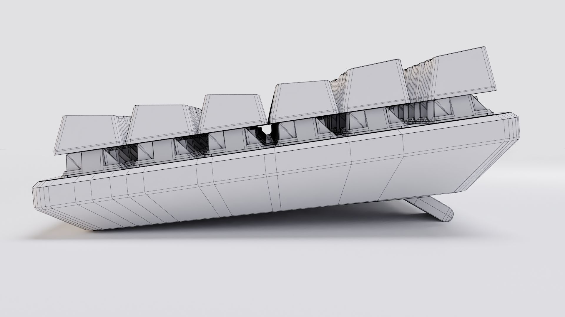 Mechanical Keyboard 82-Key LED 3D model_19