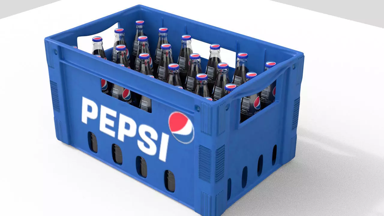Crate of Soda 3D model_0