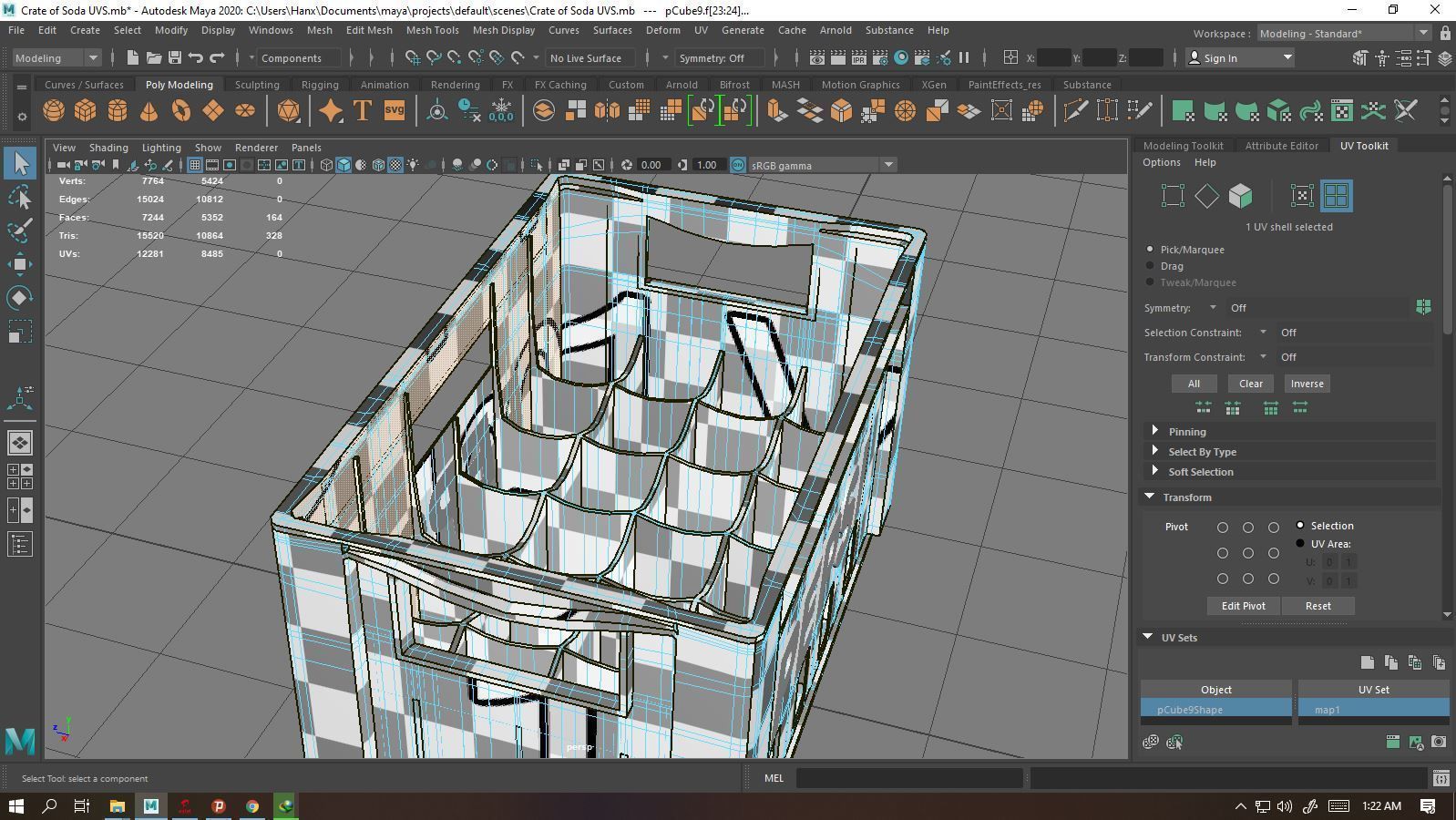 Crate of Soda 3D model_3
