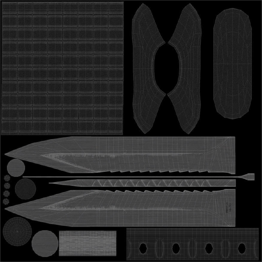 OTs-04 russian combat knife 3D model_8