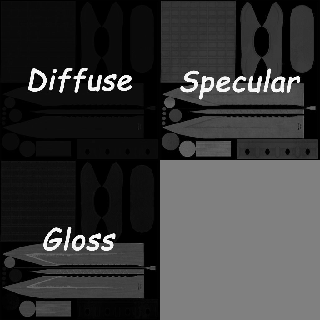 OTs-04 russian combat knife 3D model_6