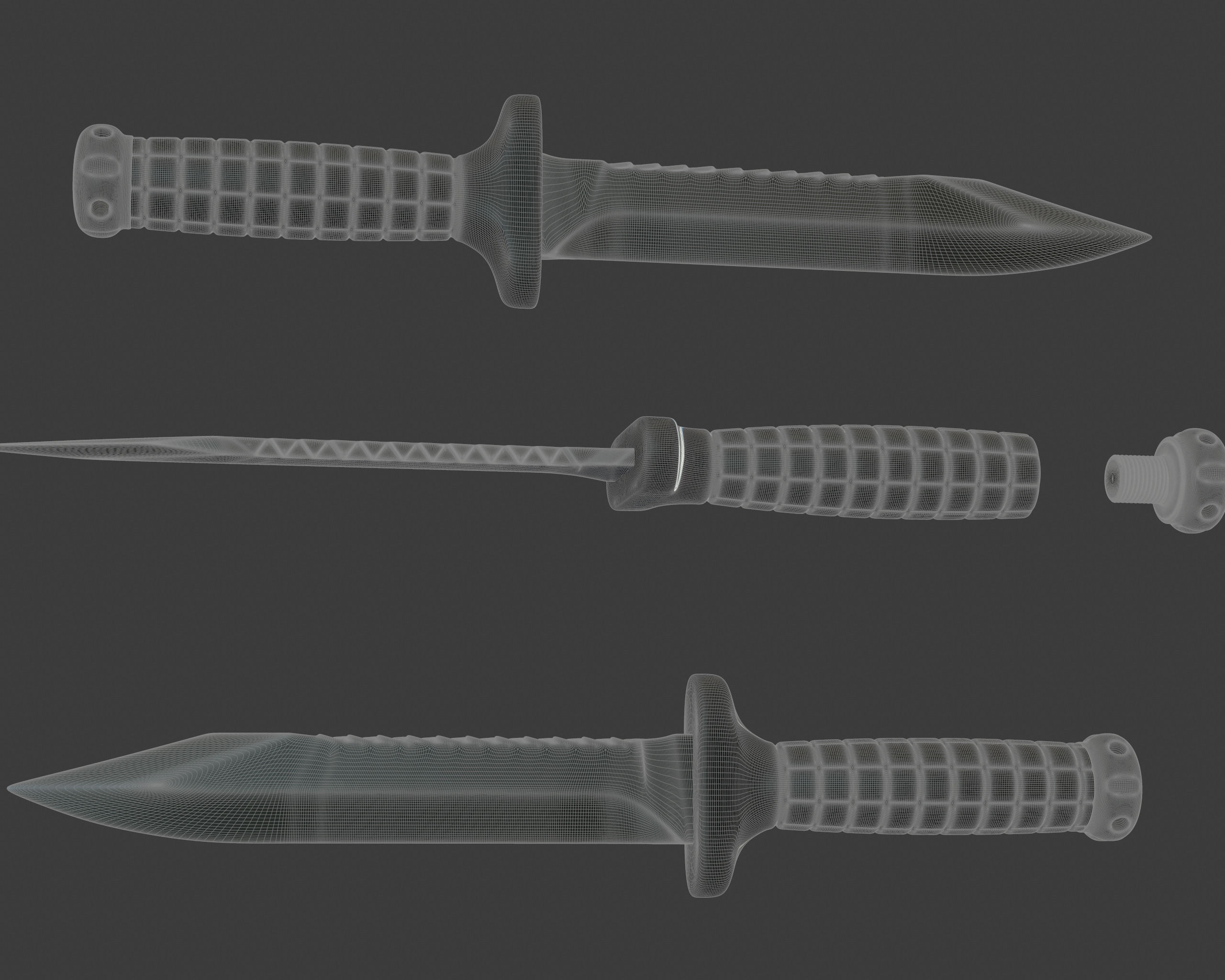 OTs-04 russian combat knife 3D model_11