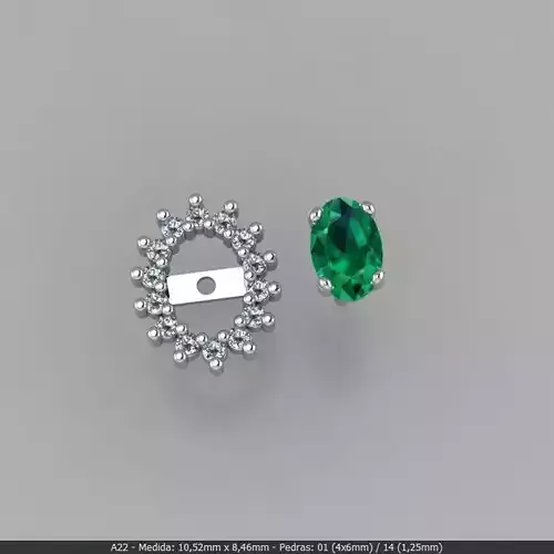Earring Oval