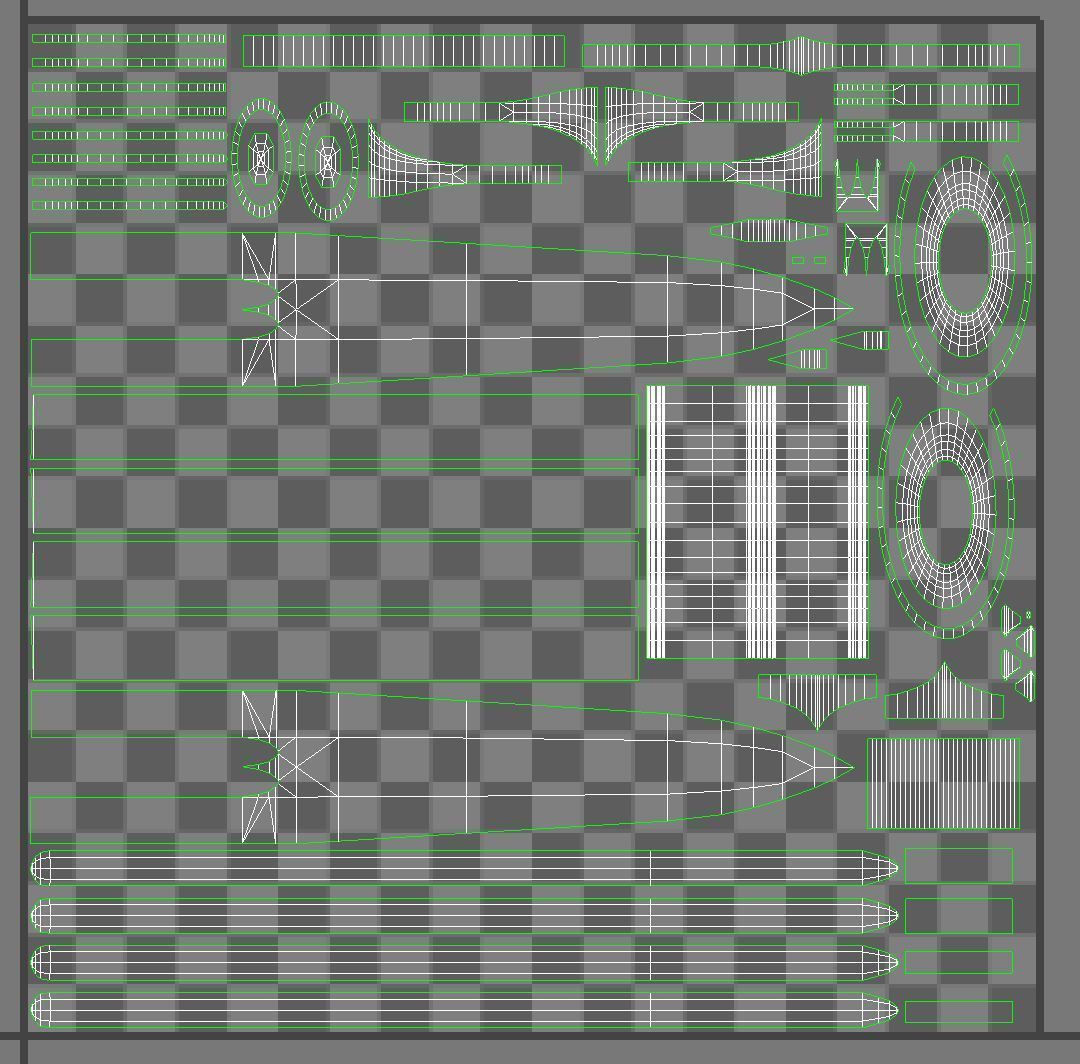 Medieval Sword for Games and Cinematics 06 Low-poly 3D model_21