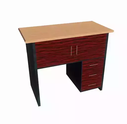 Classic table with drawers 3D model