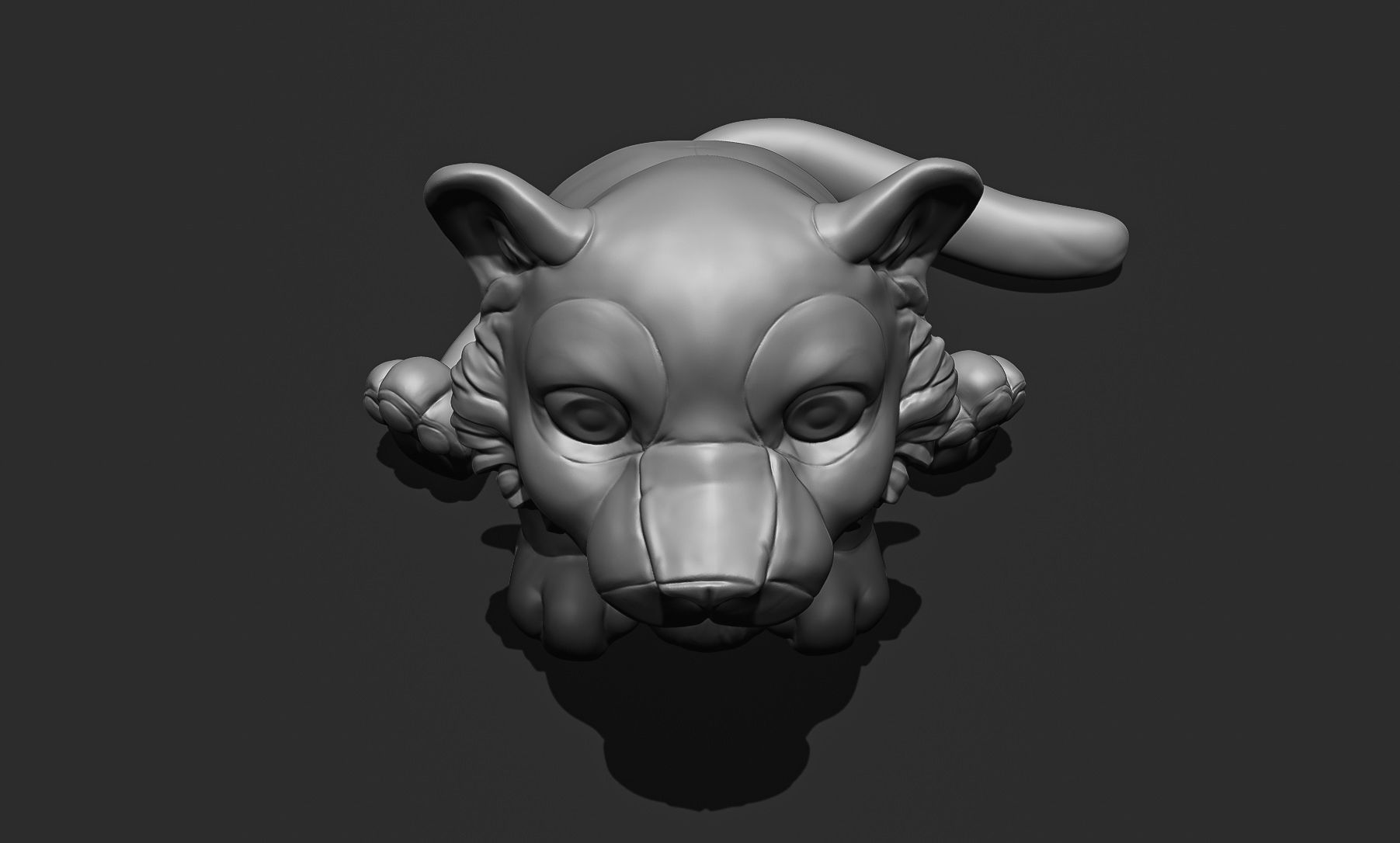 Little Tiger Toy 3D print model_15