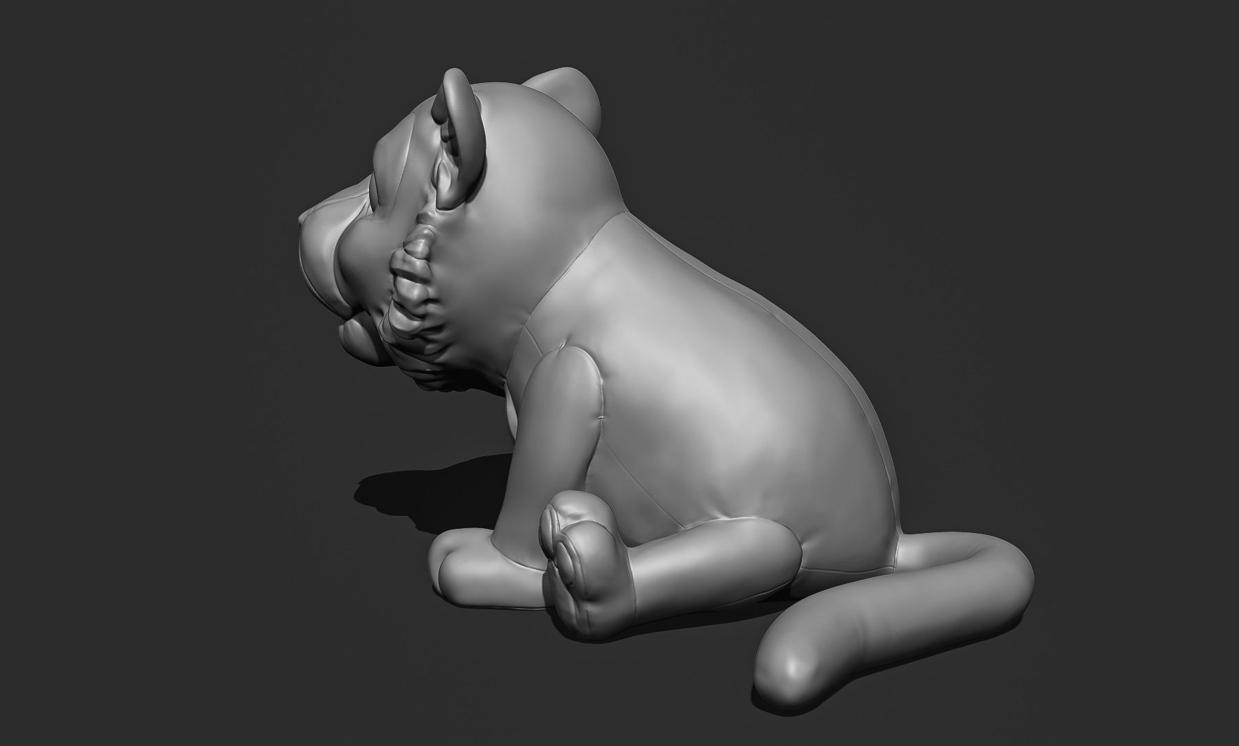 Little Tiger Toy 3D print model_16