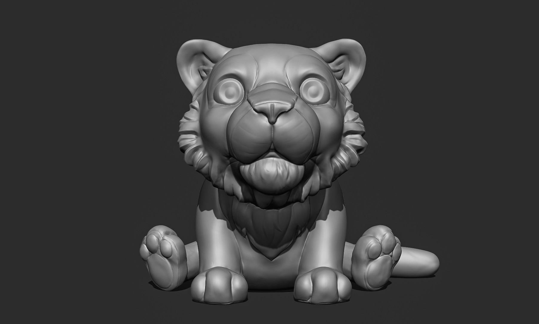 Little Tiger Toy 3D print model_12