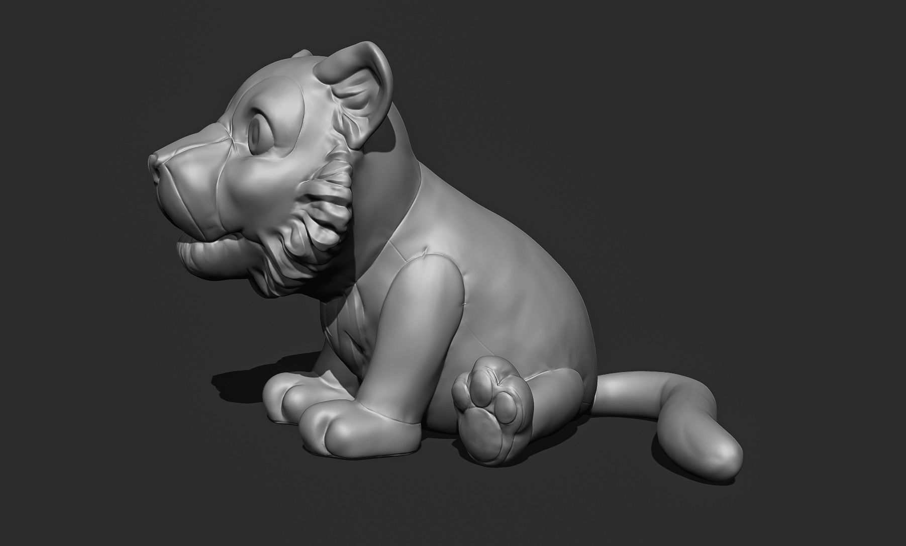 Little Tiger Toy 3D print model_13