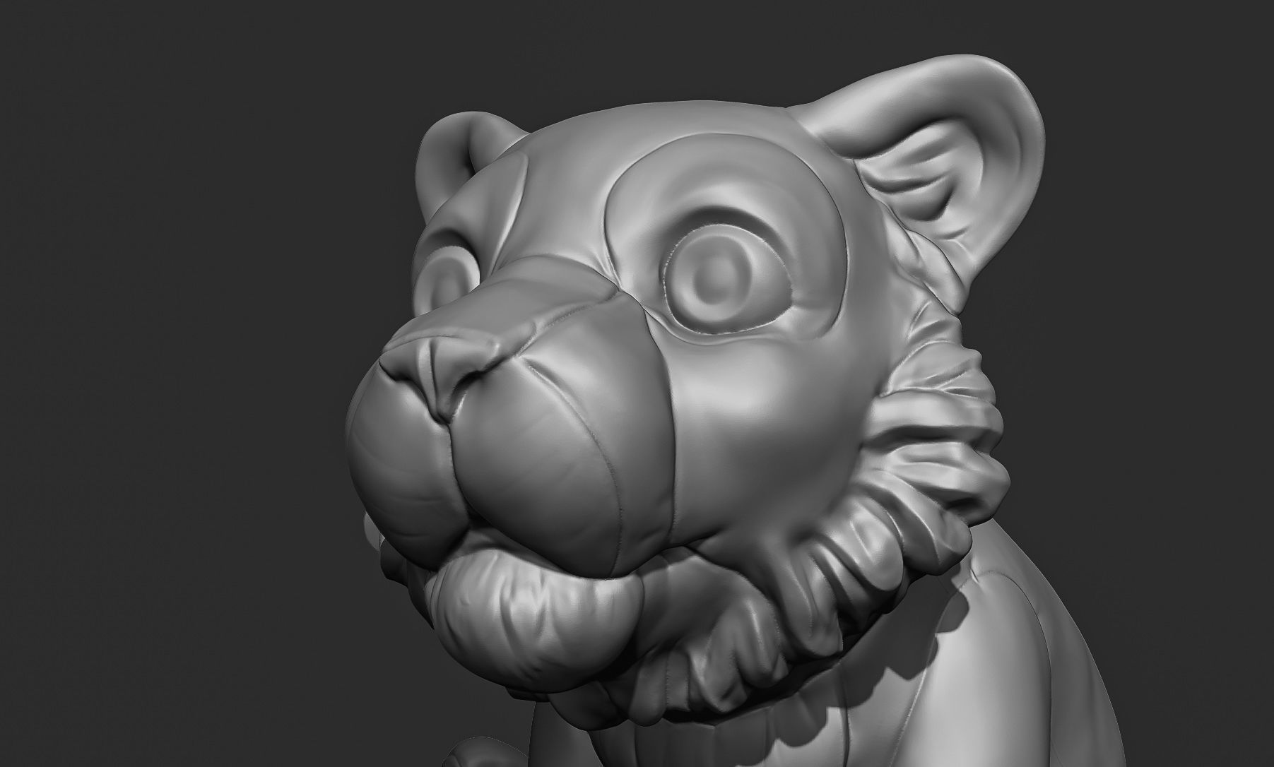 Little Tiger Toy 3D print model_22