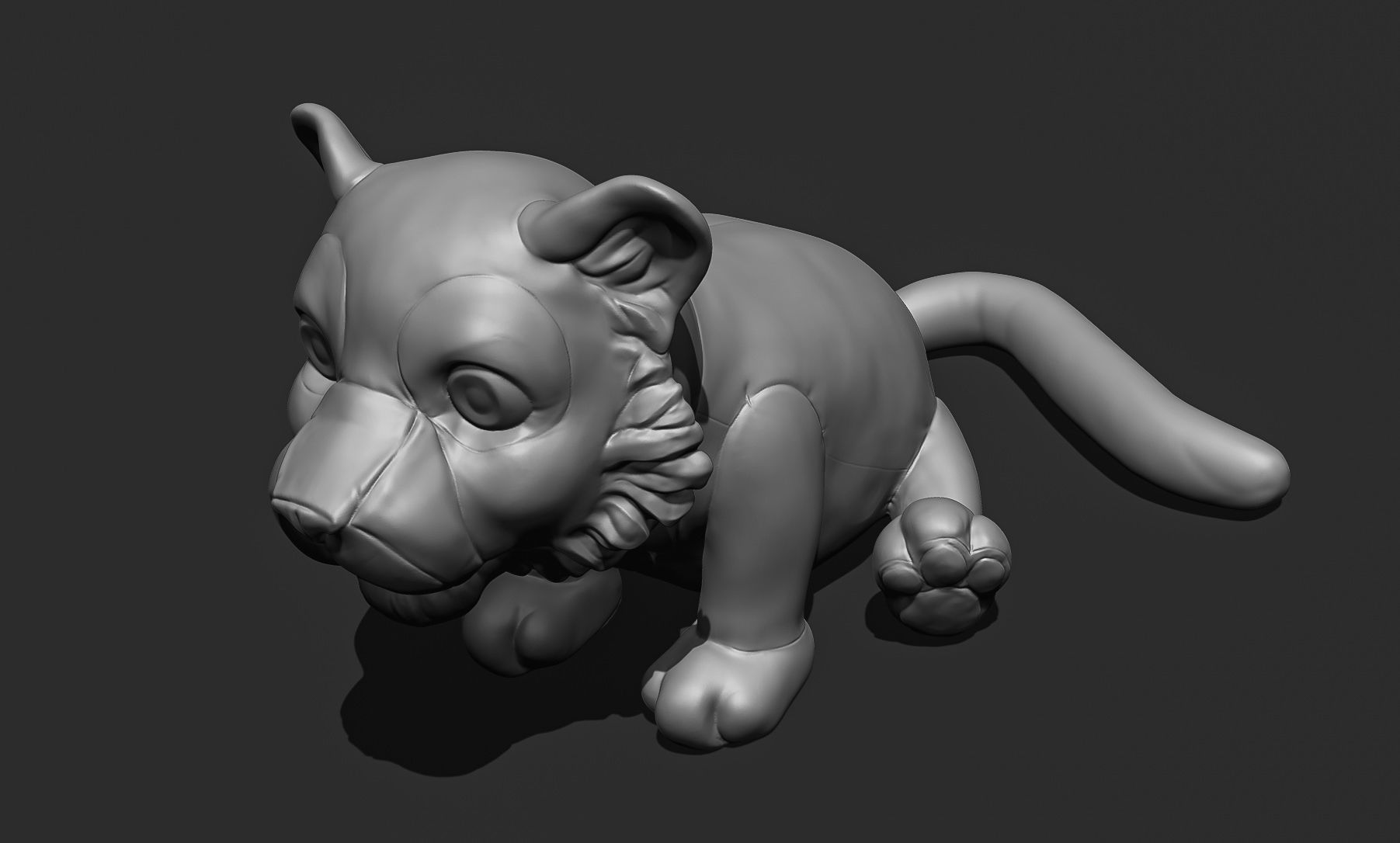Little Tiger Toy 3D print model_17