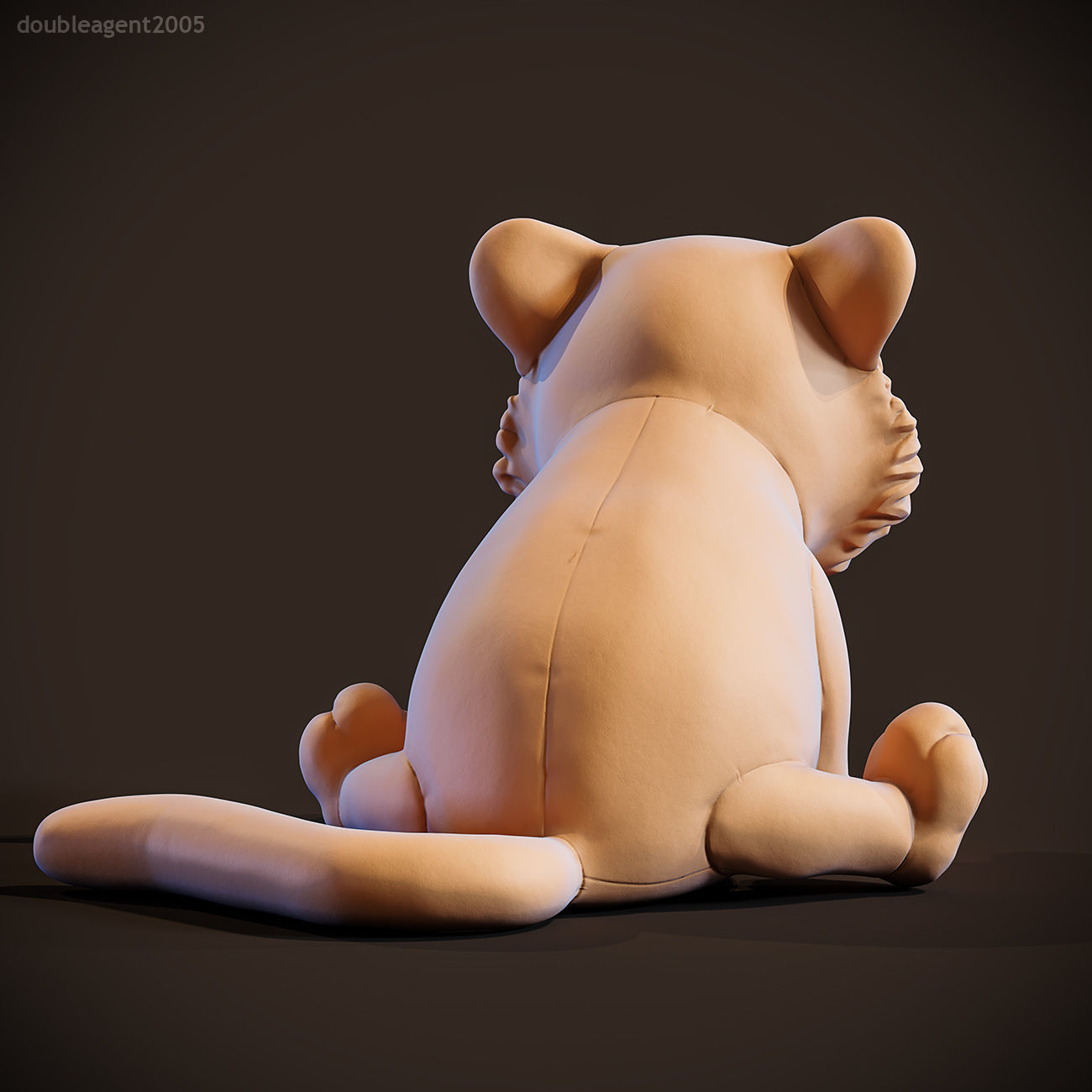 Little Tiger Toy 3D print model_3