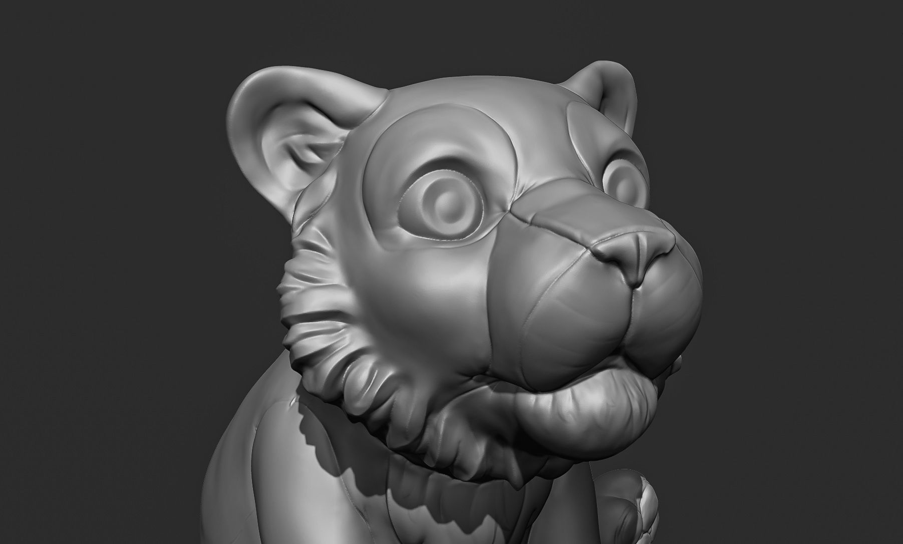 Little Tiger Toy 3D print model_20
