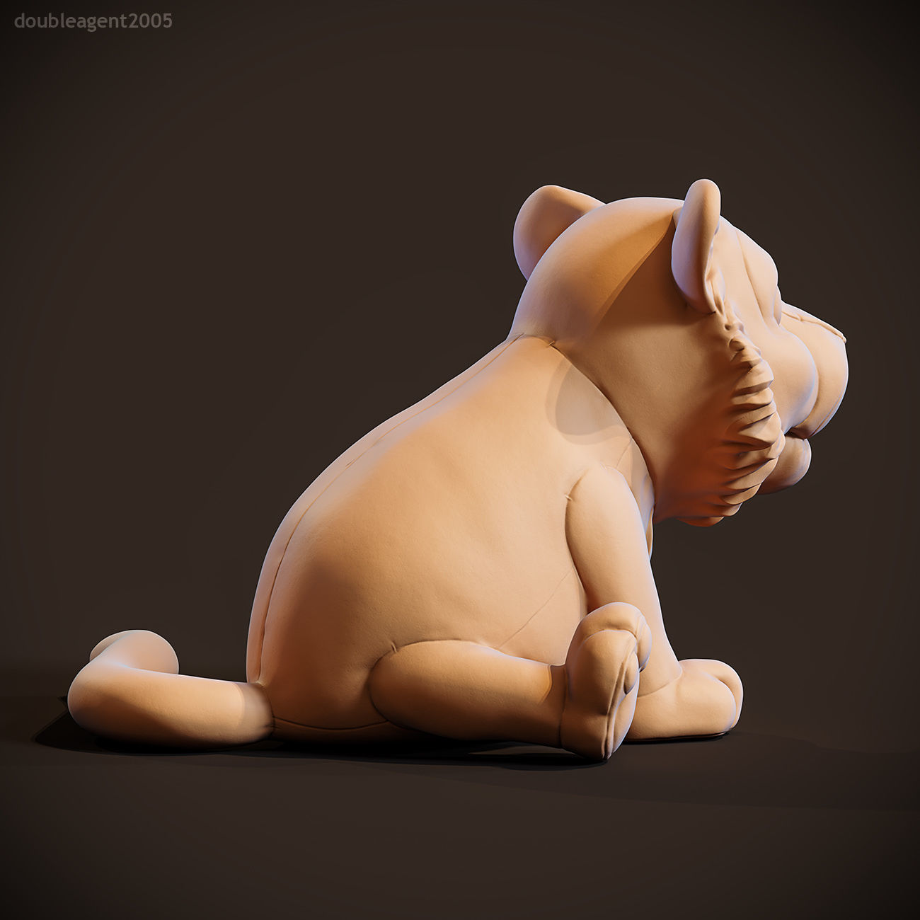 Little Tiger Toy 3D print model_4