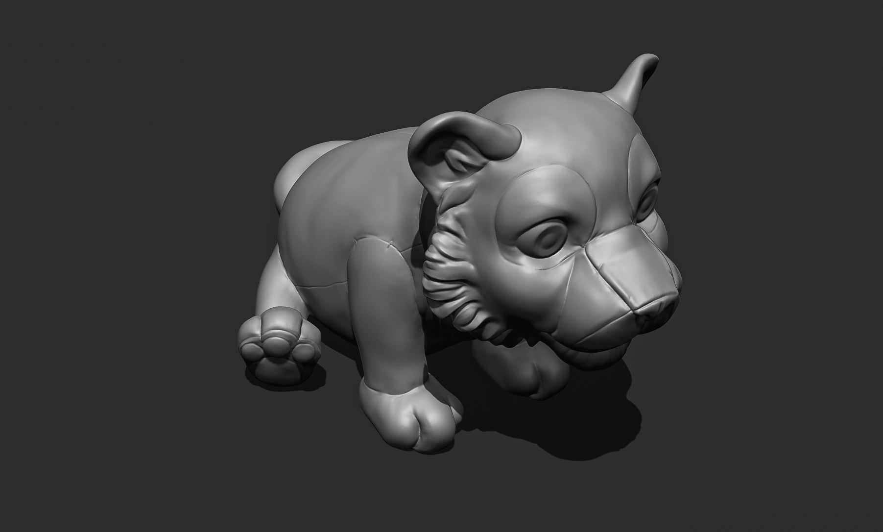 Little Tiger Toy 3D print model_18