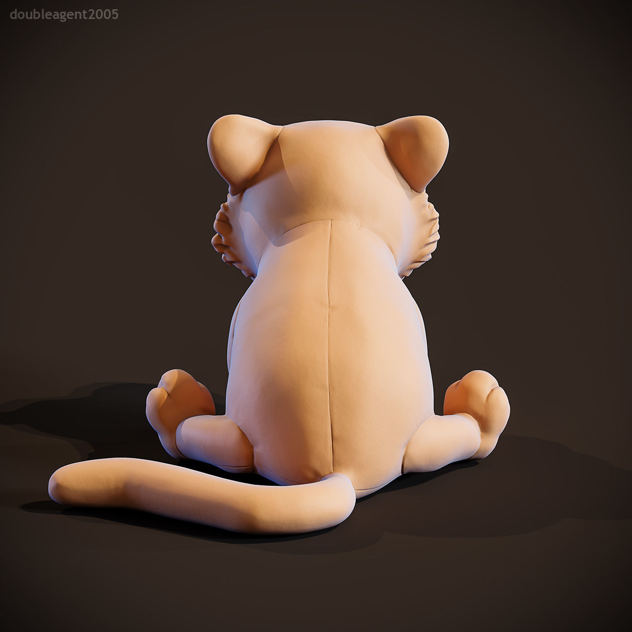 Little Tiger Toy 3D print model_7