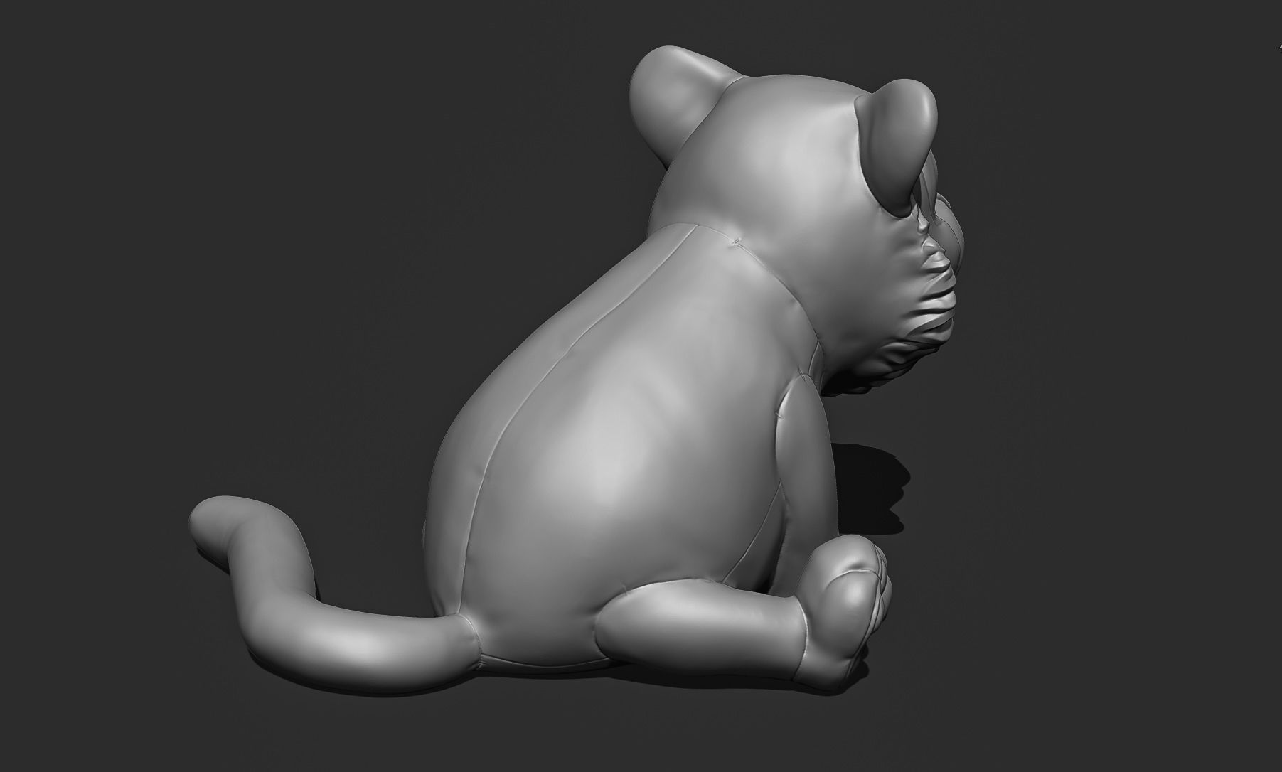 Little Tiger Toy 3D print model_21