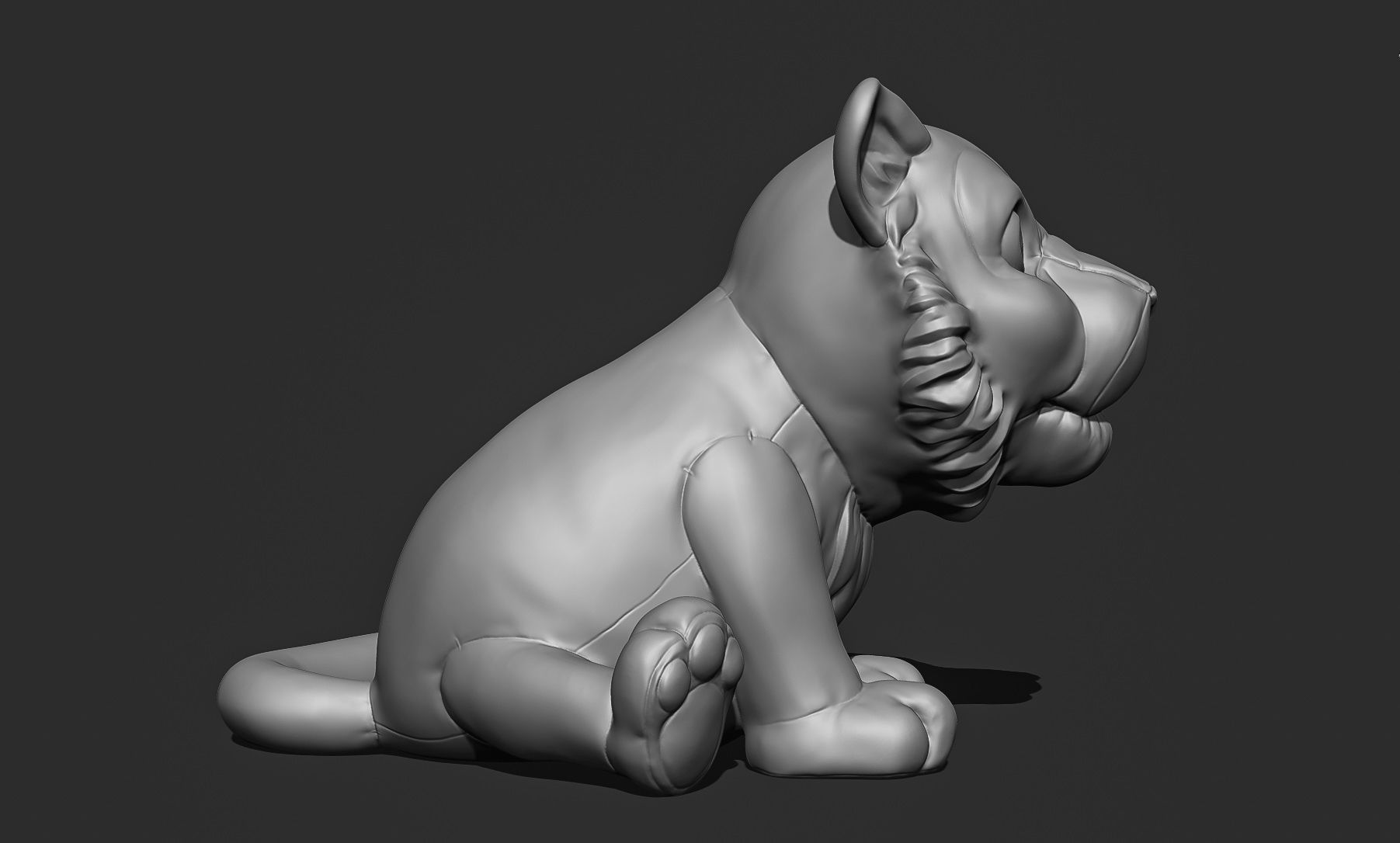 Little Tiger Toy 3D print model_14