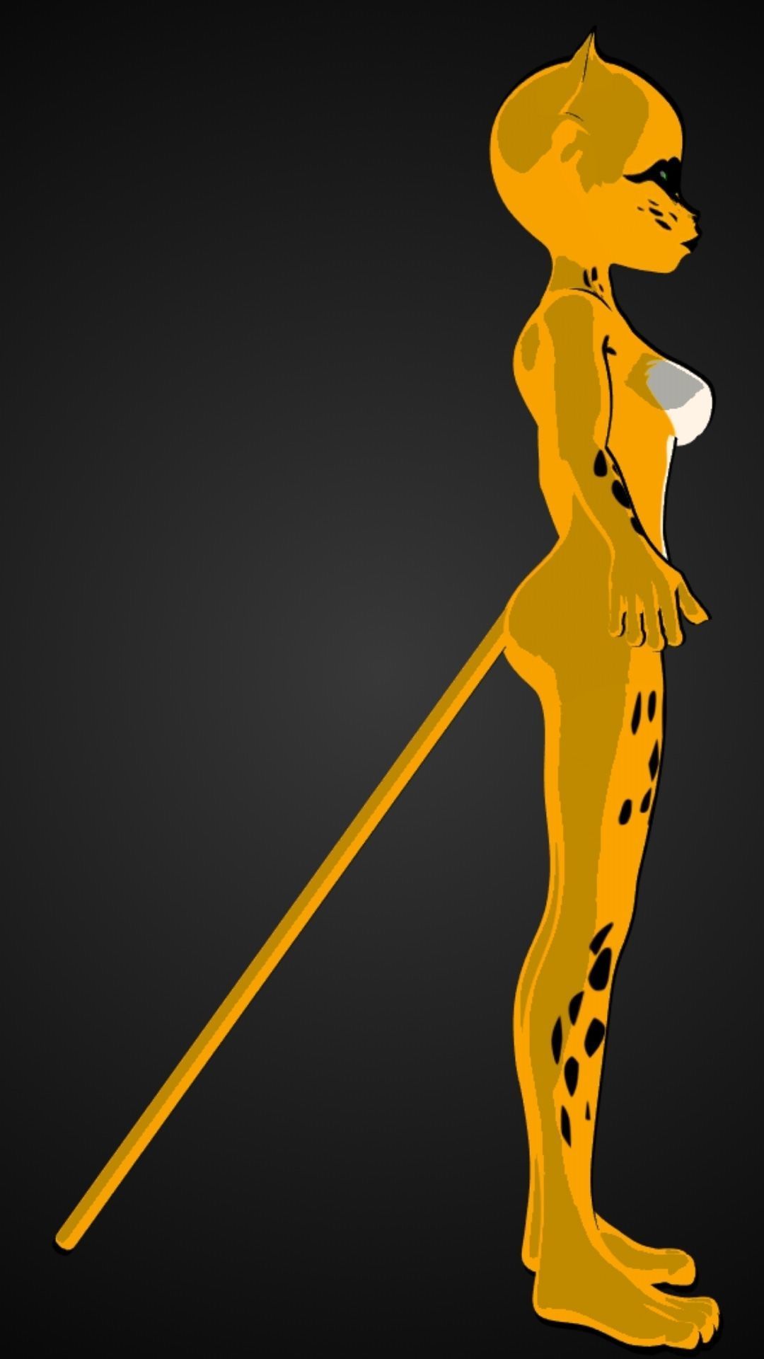 Cheetah DC Animated Universe Low-poly 3D model_8