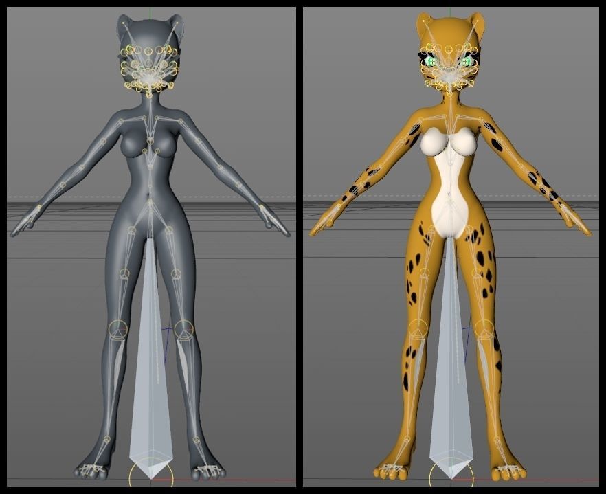 Cheetah DC Animated Universe Low-poly 3D model_10