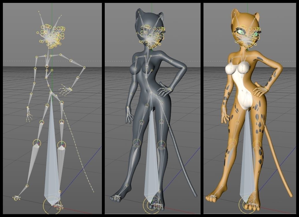 Cheetah DC Animated Universe Low-poly 3D model_11