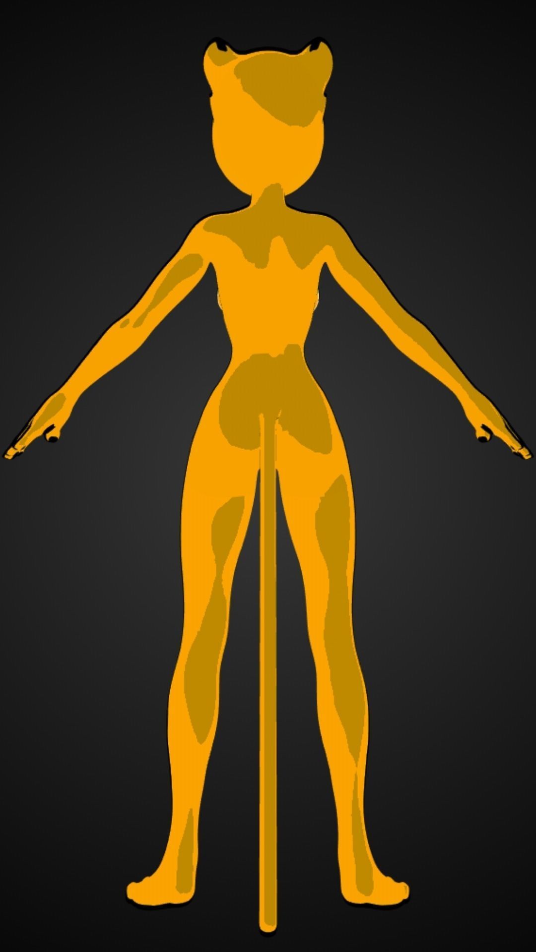 Cheetah DC Animated Universe Low-poly 3D model_9