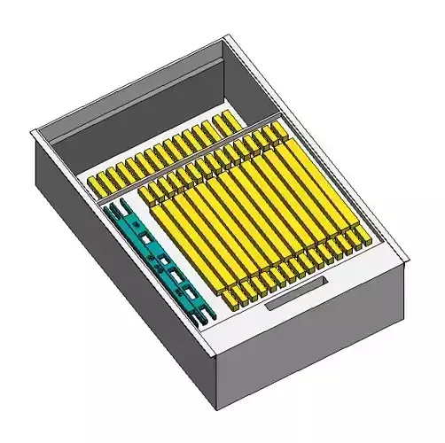 DSLAM drawer with pencils in it 3D model
