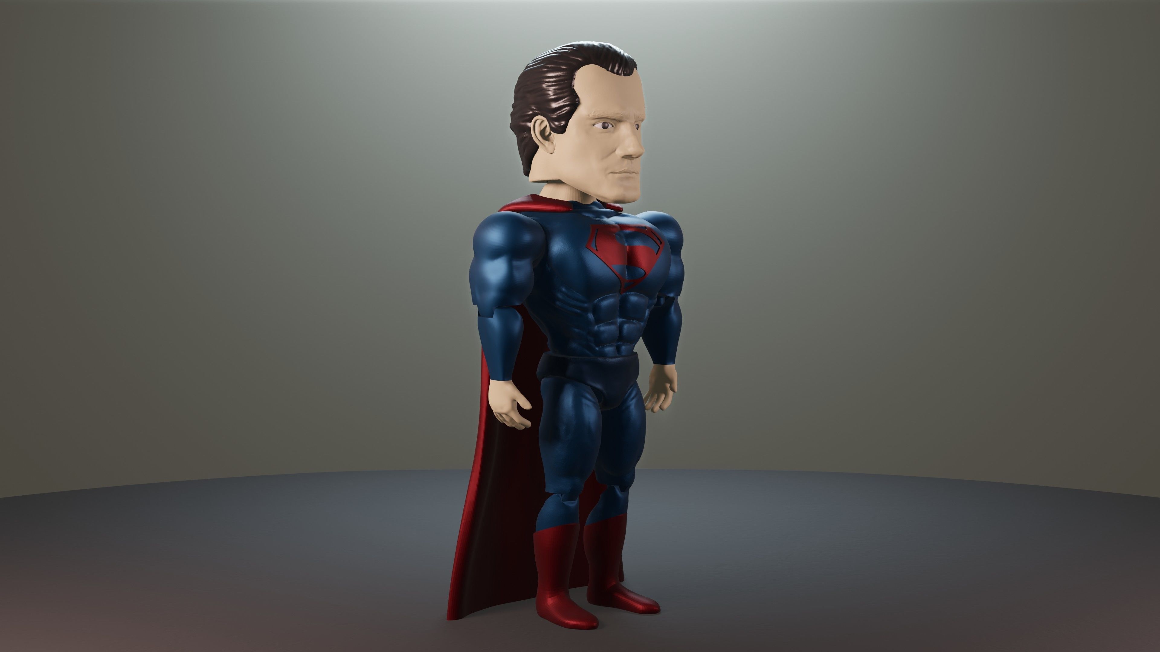Superman Articulado 3D print model_1