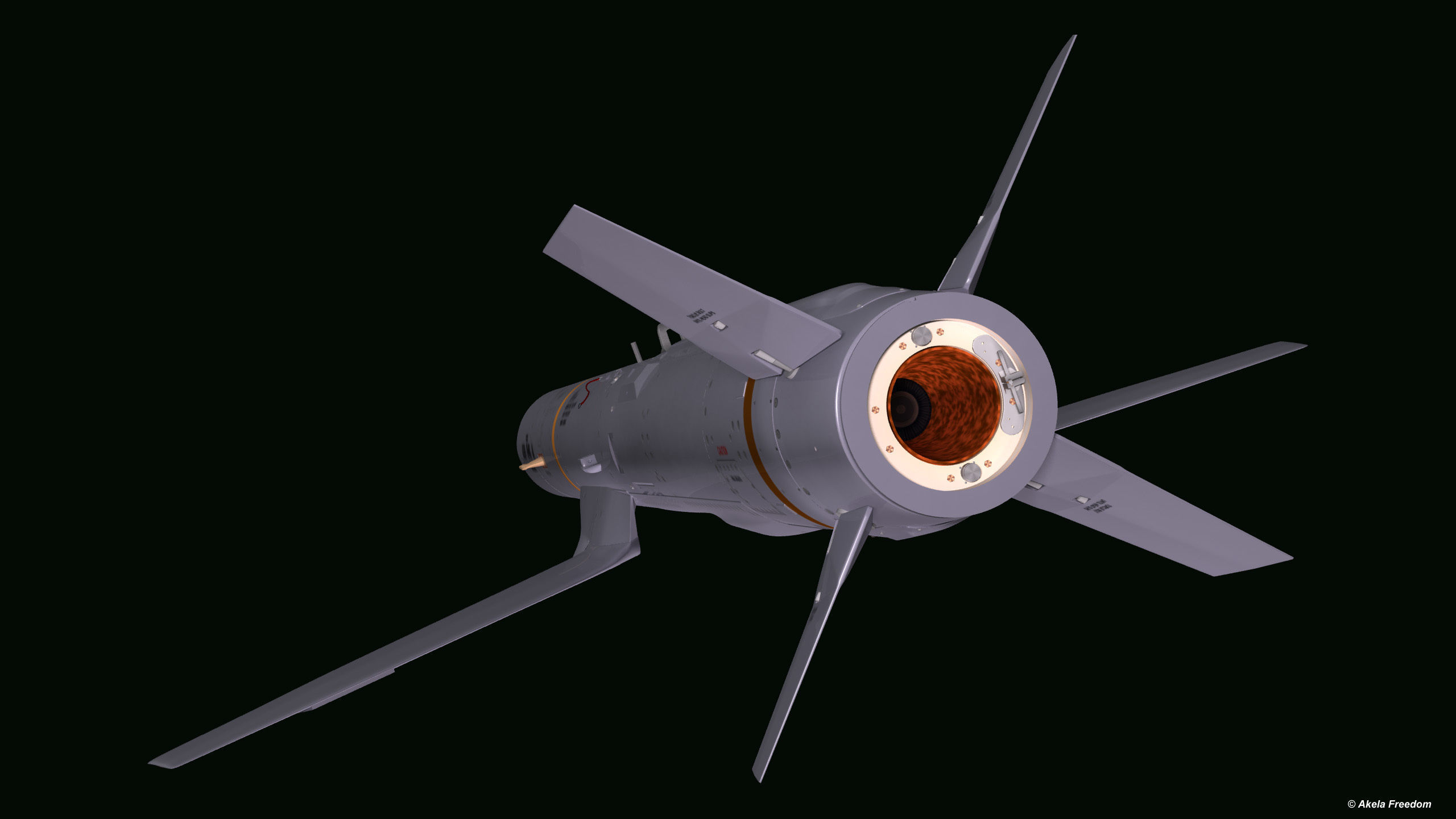 AGM-84K SLAM-ER v2 3D model_16