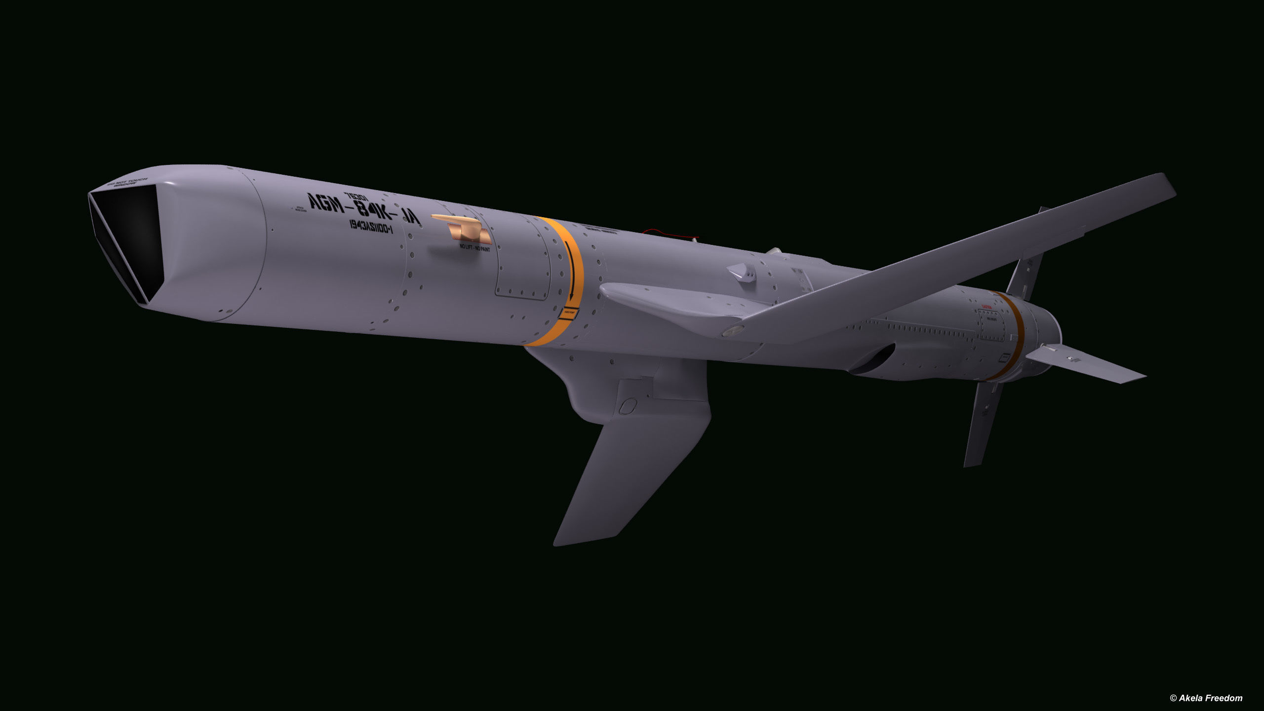 AGM-84K SLAM-ER v2 3D model_15