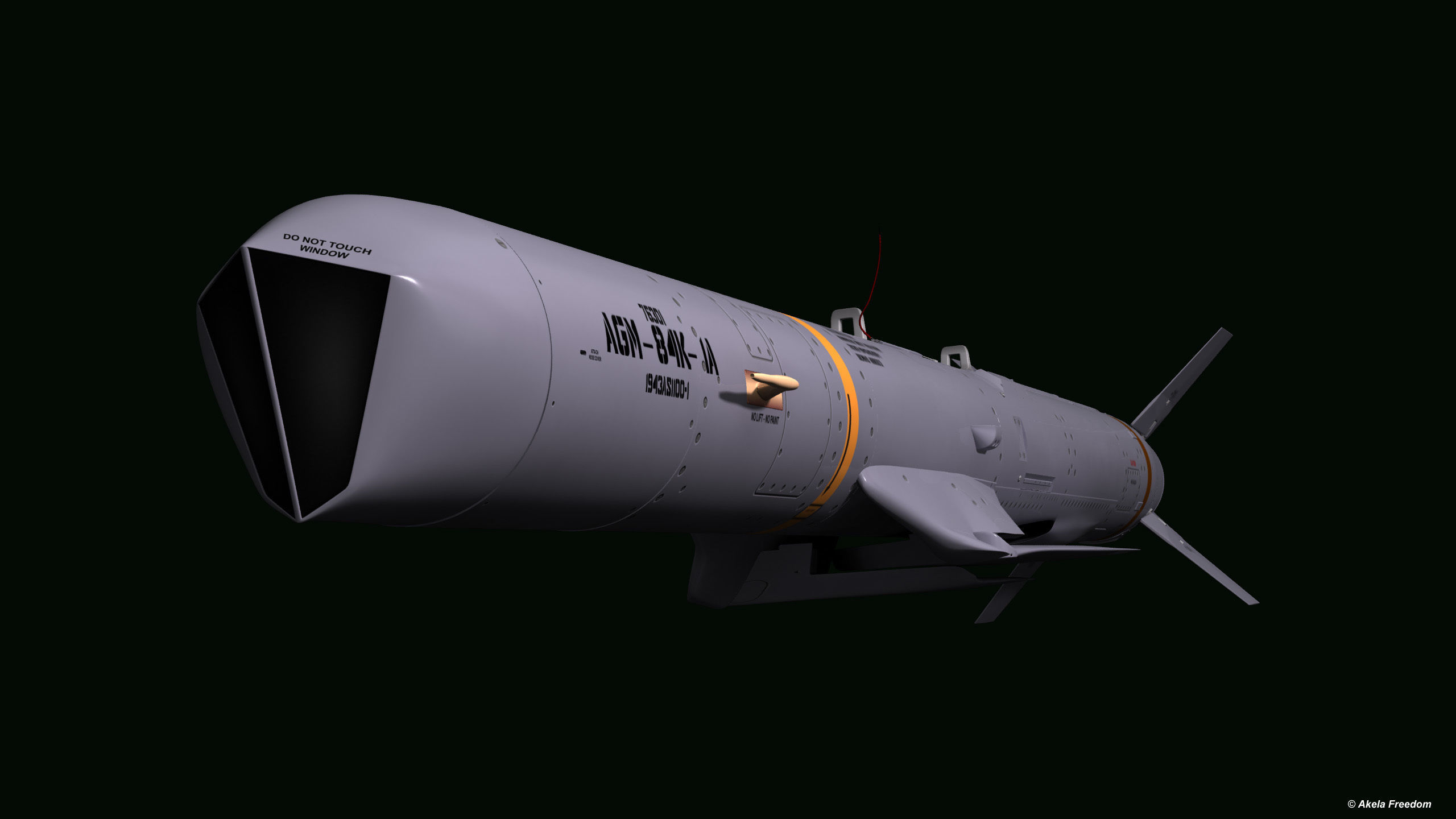 AGM-84K SLAM-ER v2 3D model_10