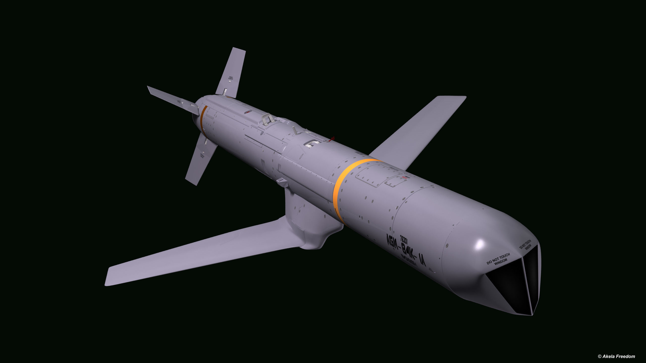 AGM-84K SLAM-ER v2 3D model_17