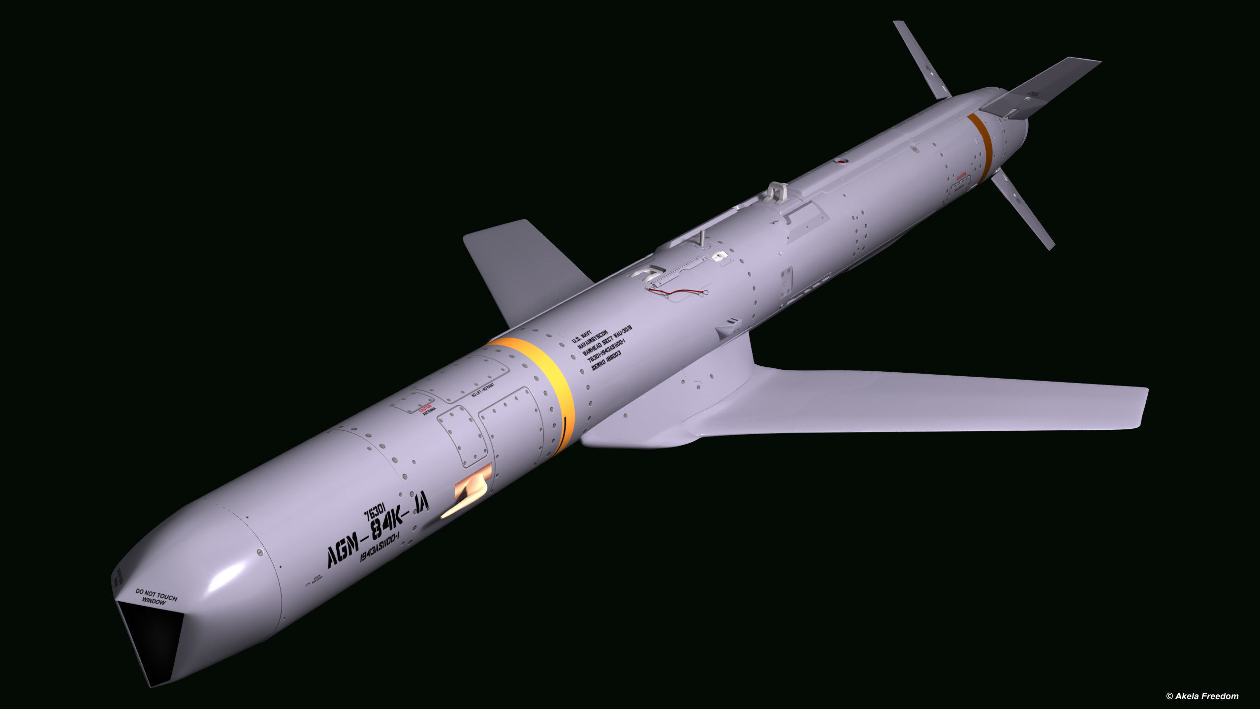 AGM-84K SLAM-ER v2 3D model_19
