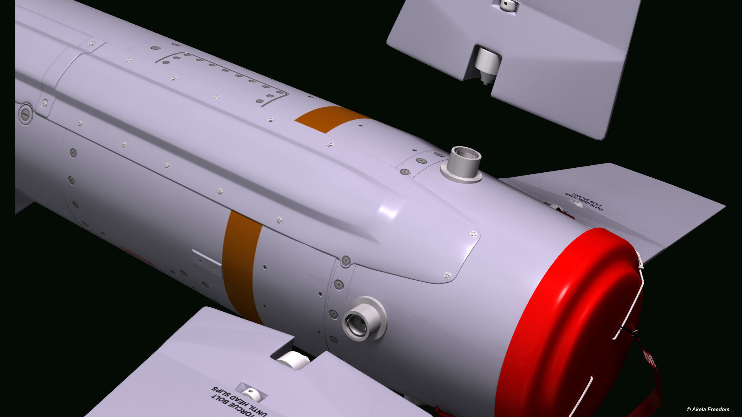 AGM-84K SLAM-ER v2 3D model_7