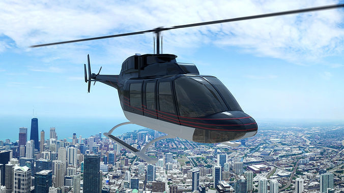 Helicopter Bell 206L-4 Long Ranger IV 3D model