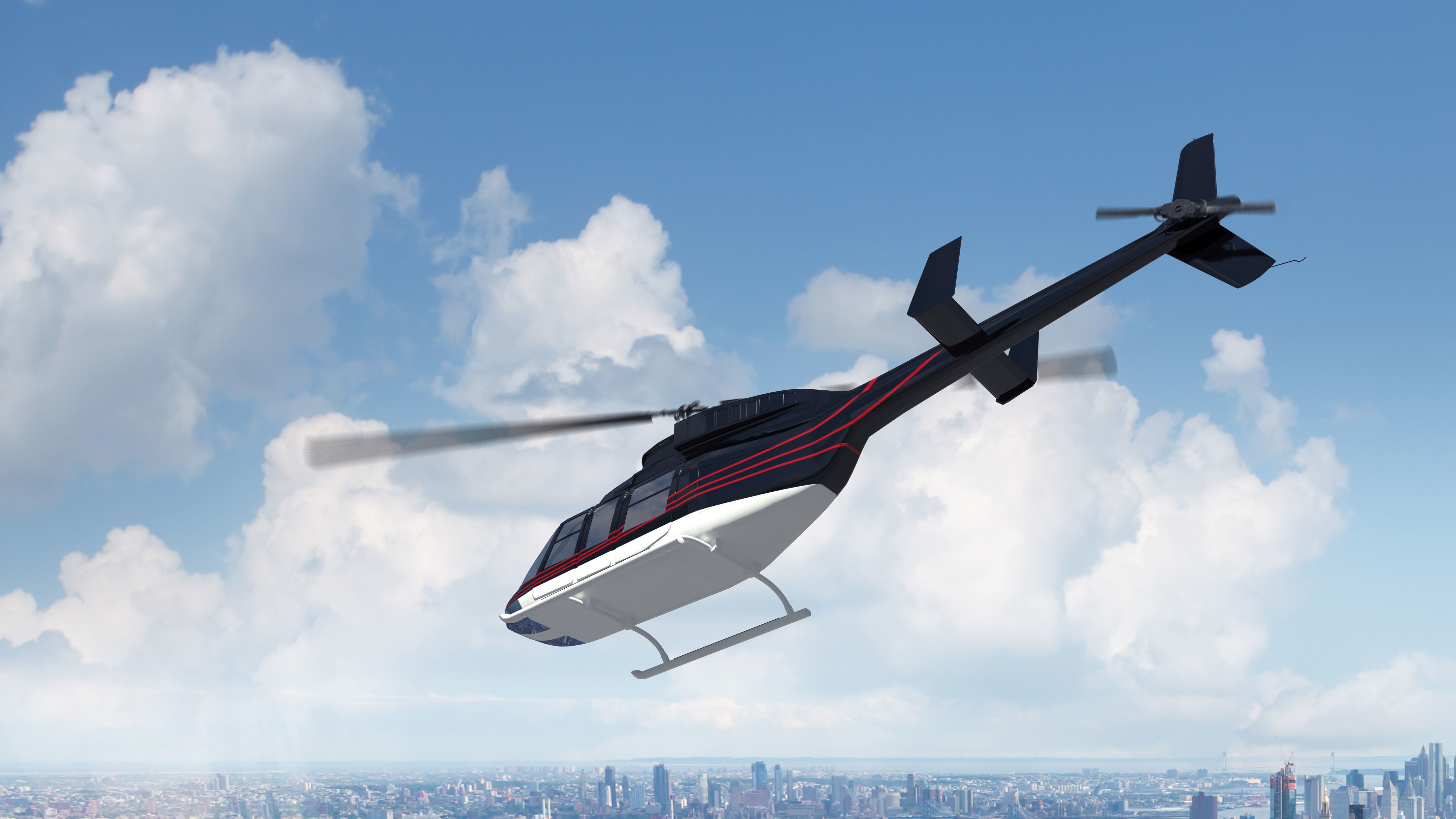 Helicopter Bell 206L-4 Long Ranger IV 3D model_4