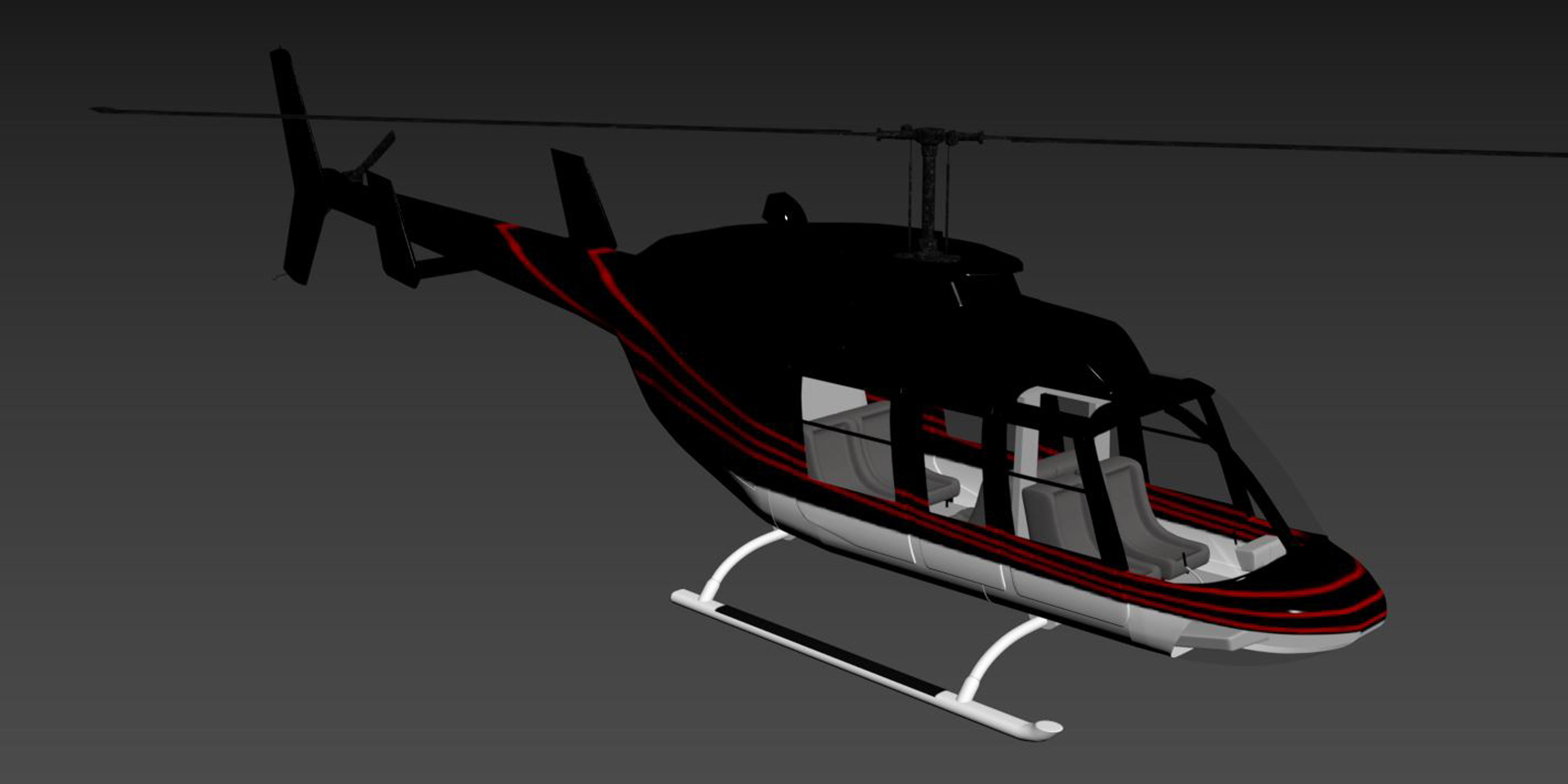 Helicopter Bell 206L-4 Long Ranger IV 3D model_10