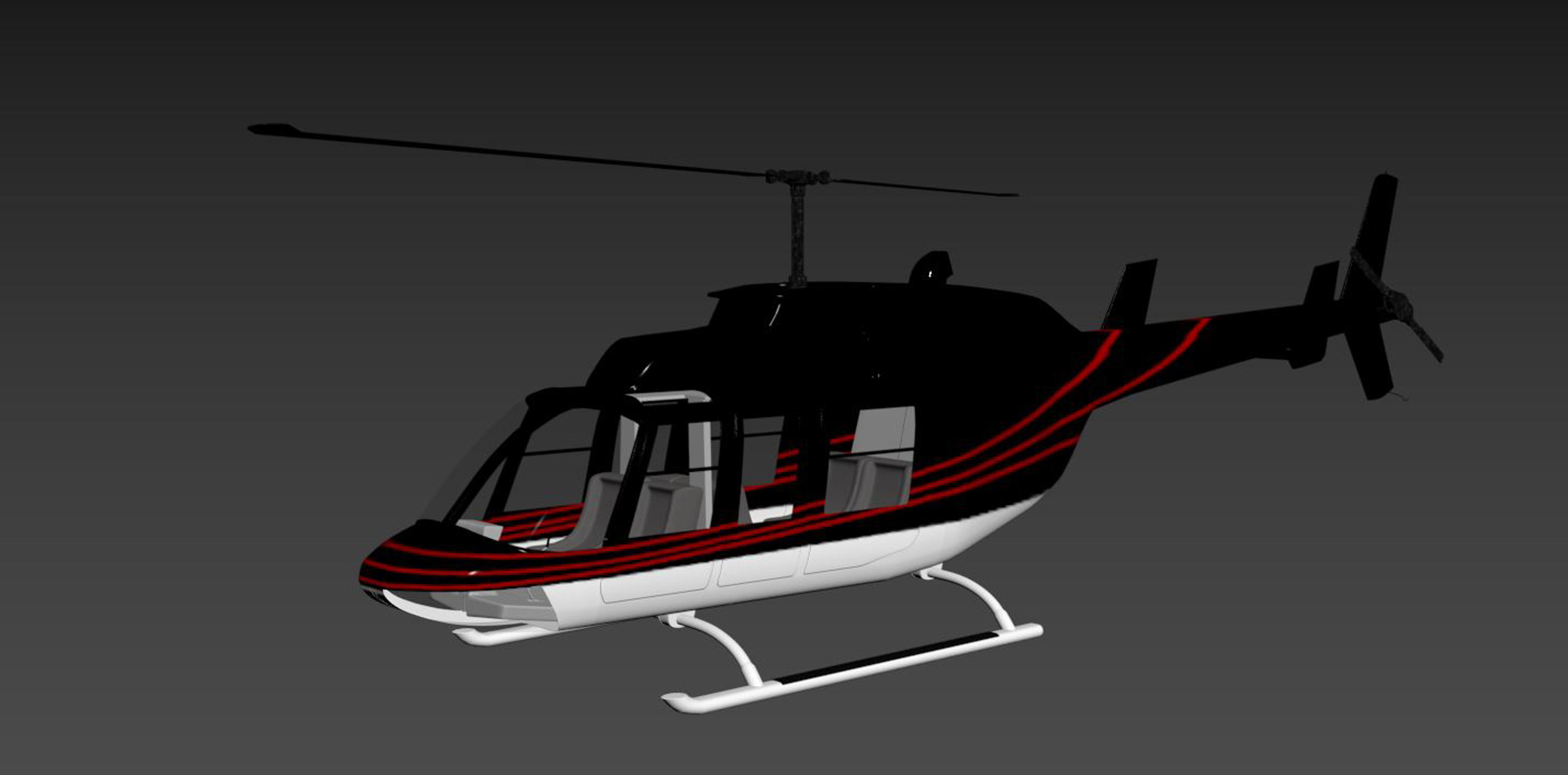 Helicopter Bell 206L-4 Long Ranger IV 3D model_9