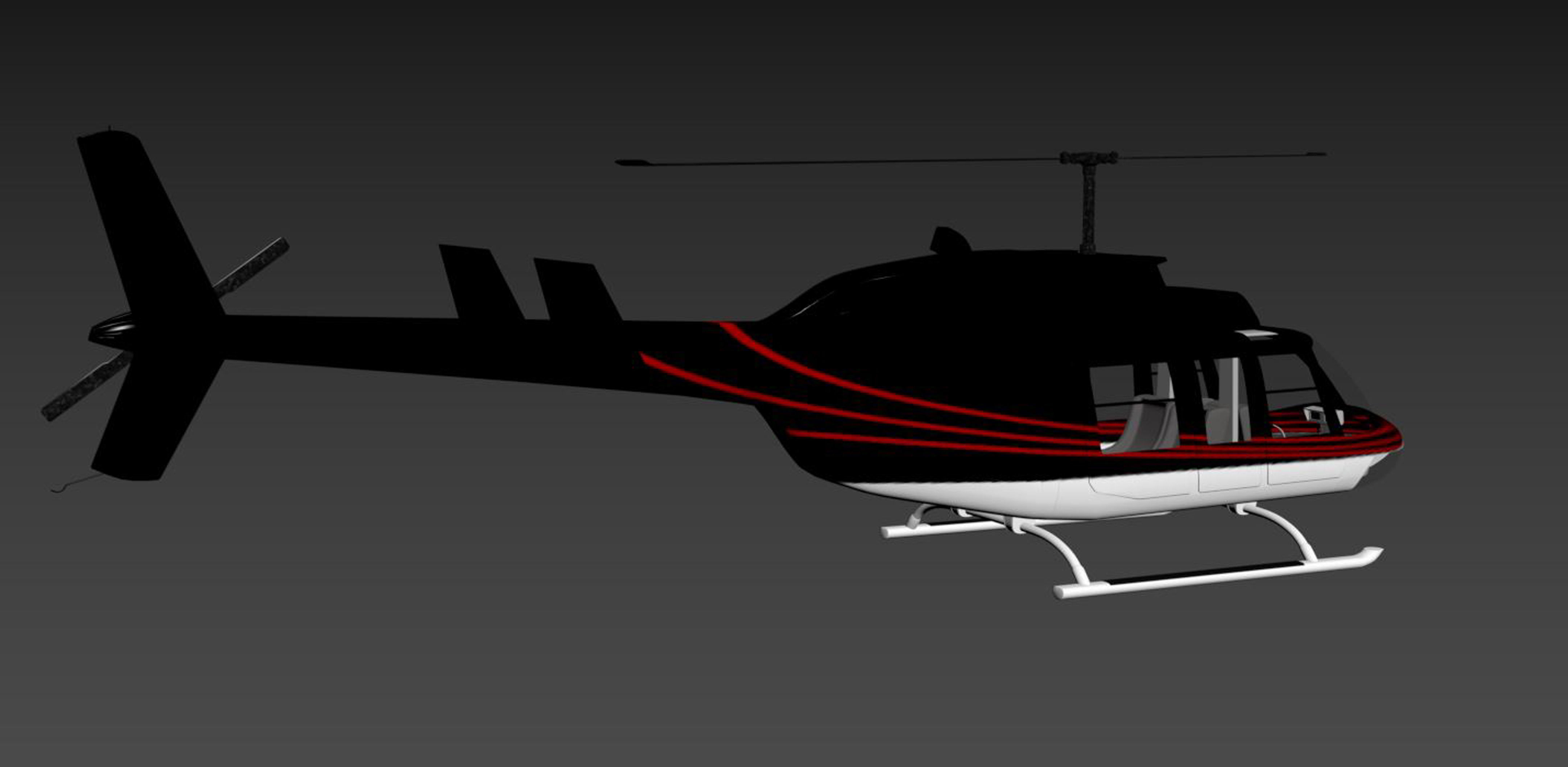 Helicopter Bell 206L-4 Long Ranger IV 3D model_11