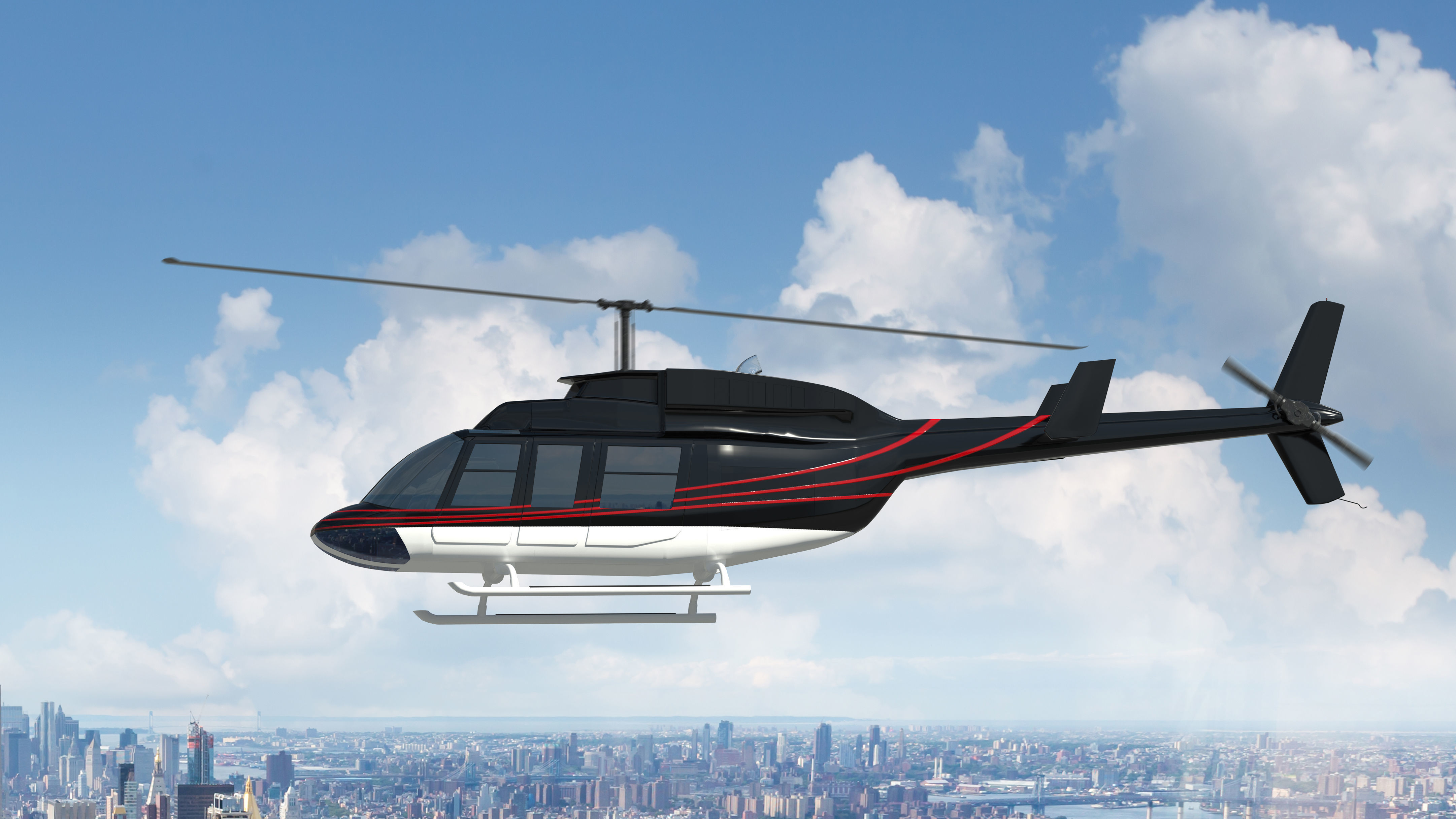 Helicopter Bell 206L-4 Long Ranger IV 3D model_6