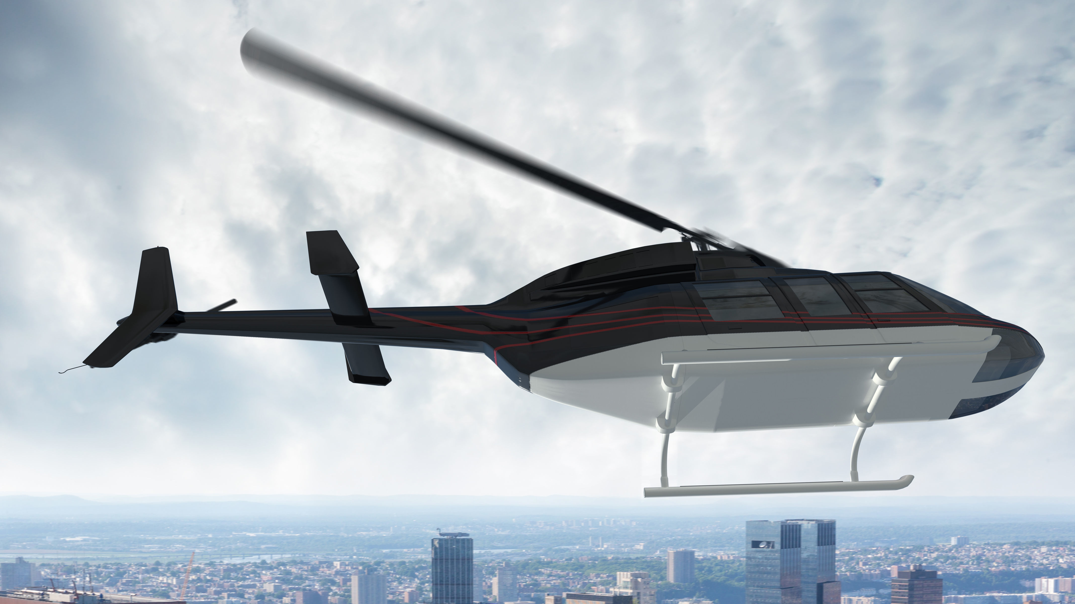 Helicopter Bell 206L-4 Long Ranger IV 3D model_7