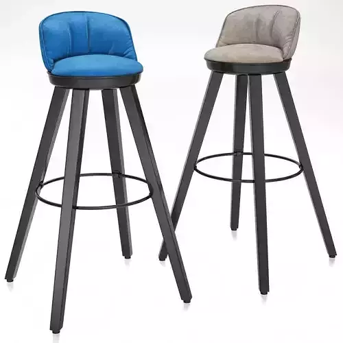 ROMY BAR STOOL chair 3d model Low-poly 3D model