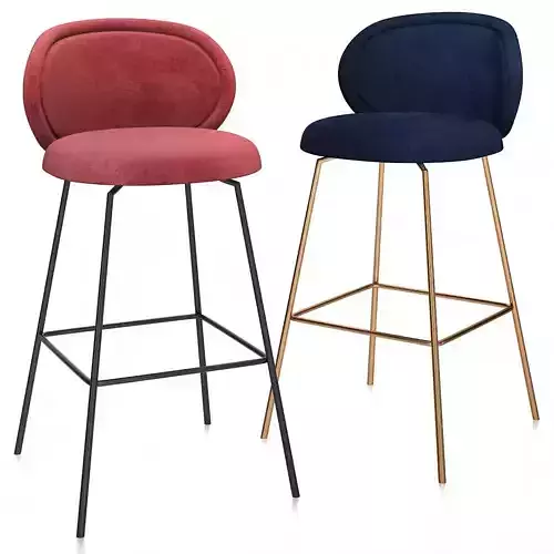 ONA BAR STOOL chair models Low-poly 3D model