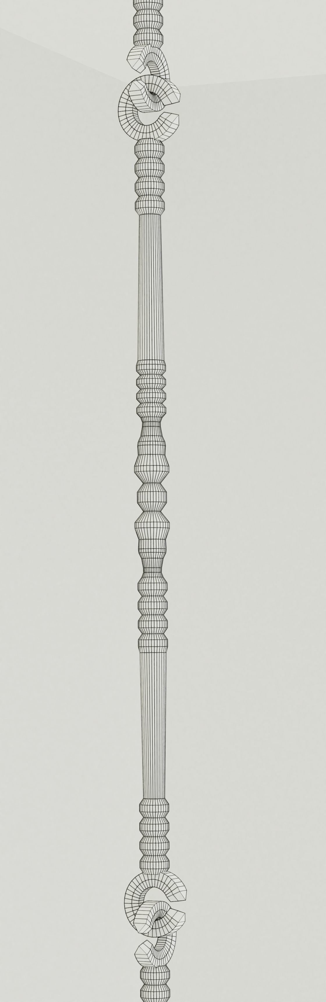 Unique Wooden Swing 3D model_9