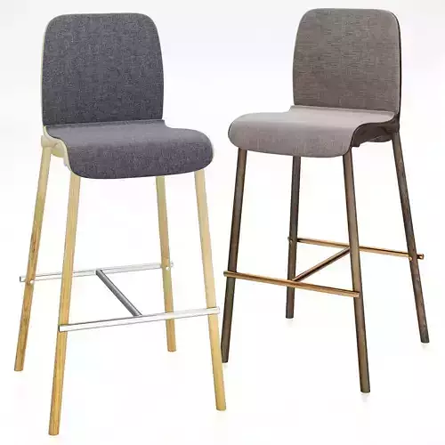 NOD BST1620 BAR STOOL chair 3d model Low-poly 3D model