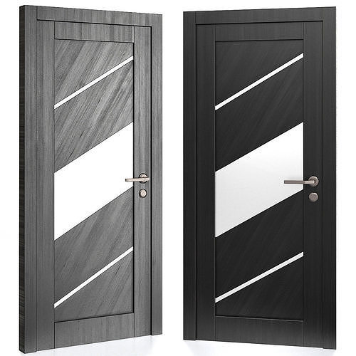 Interior Doors 3d model  Low-poly 3D model