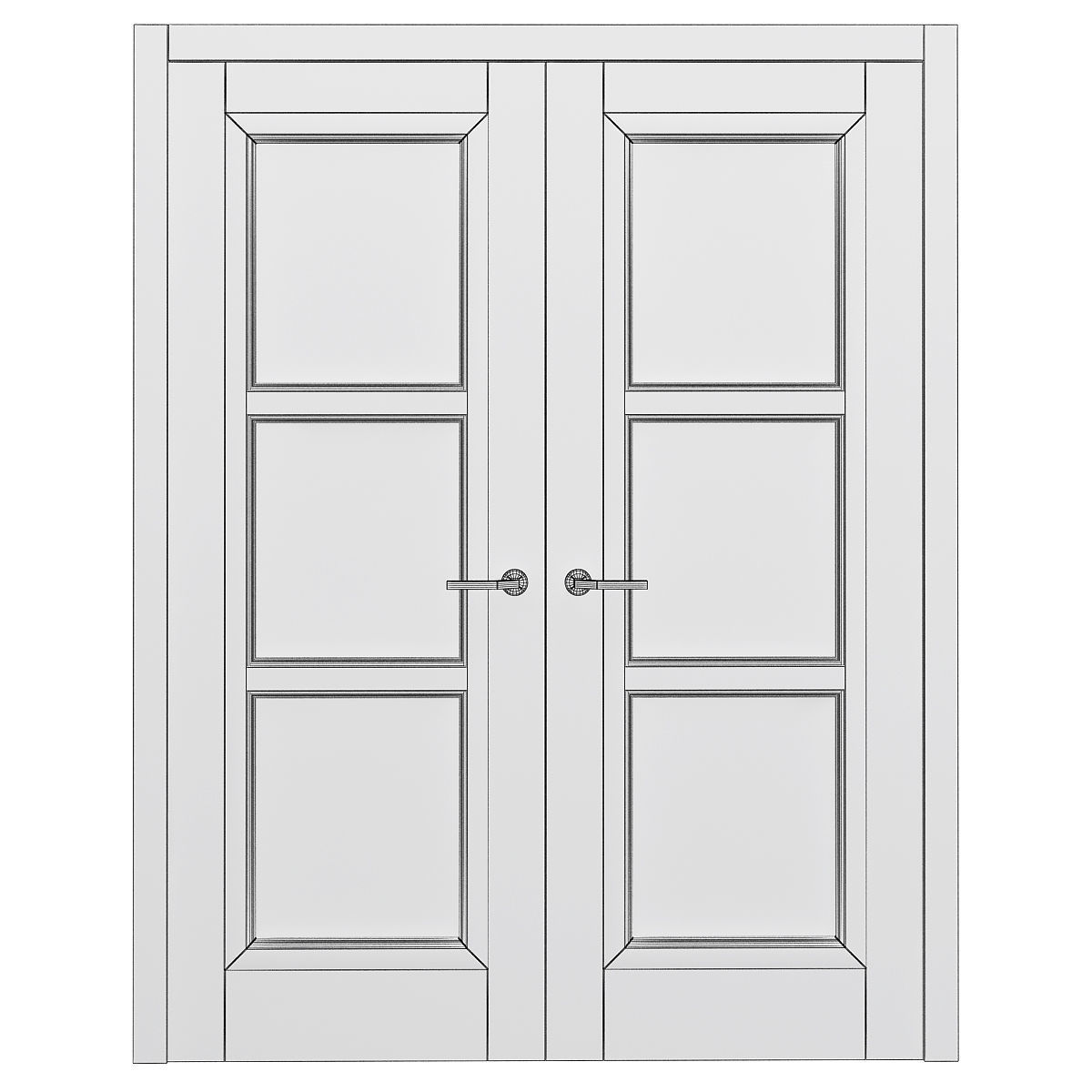 Interior Doors 3d model  Low-poly 3D model_1